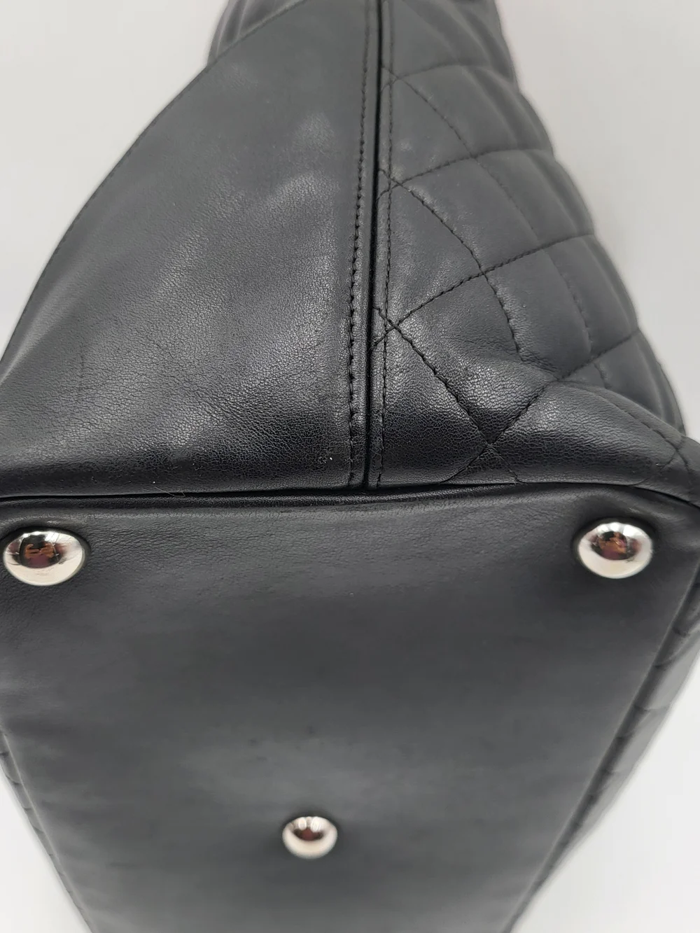 CHANEL Calfskin Quilted Cambon Ligne Tote Bag..Authentic w/COA....